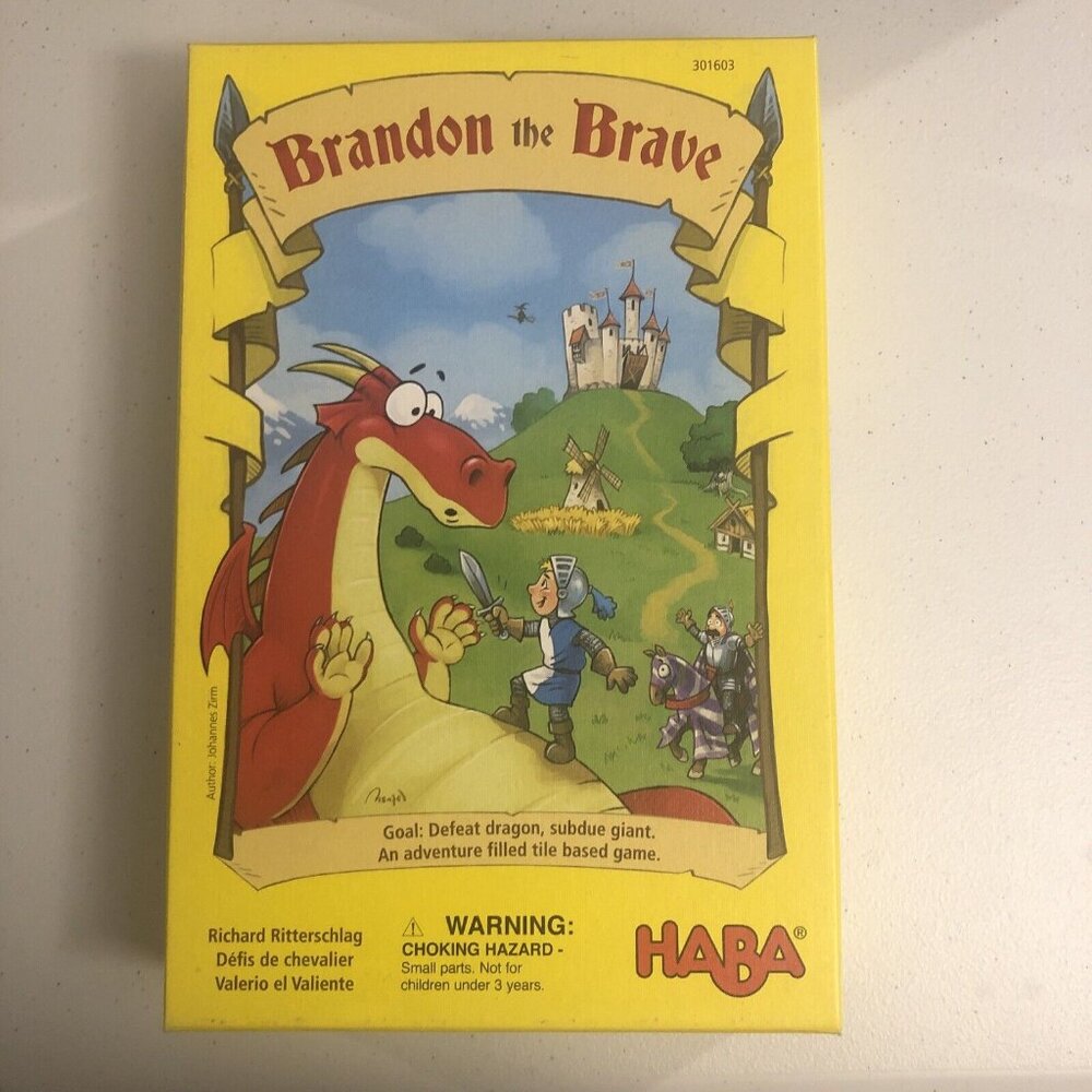 Haba Brandon the Brave Game Complete Tile Game made by HABA